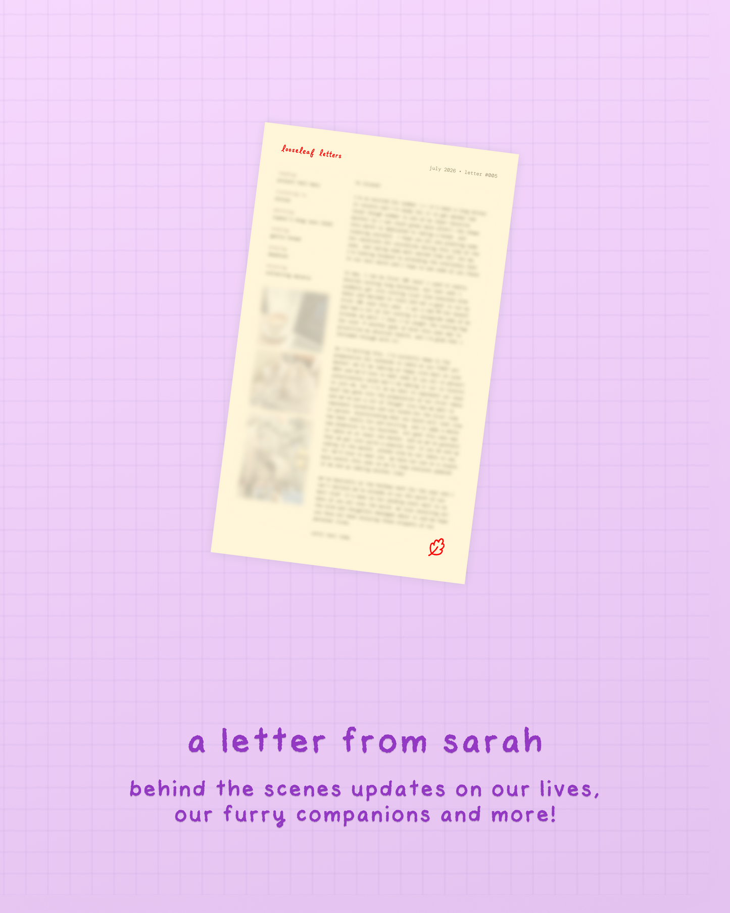 august 2026 looseleaf letter