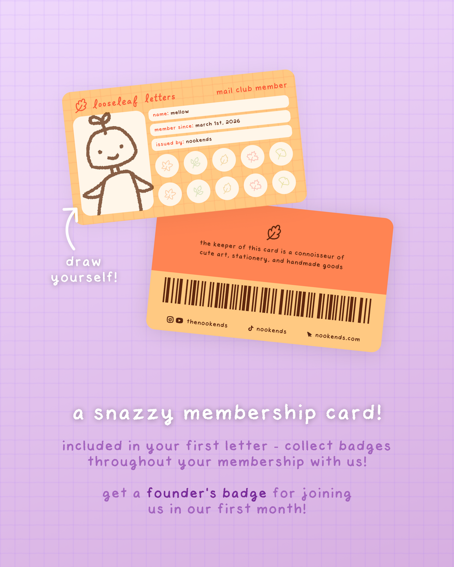 looseleaf letters mail club 💌