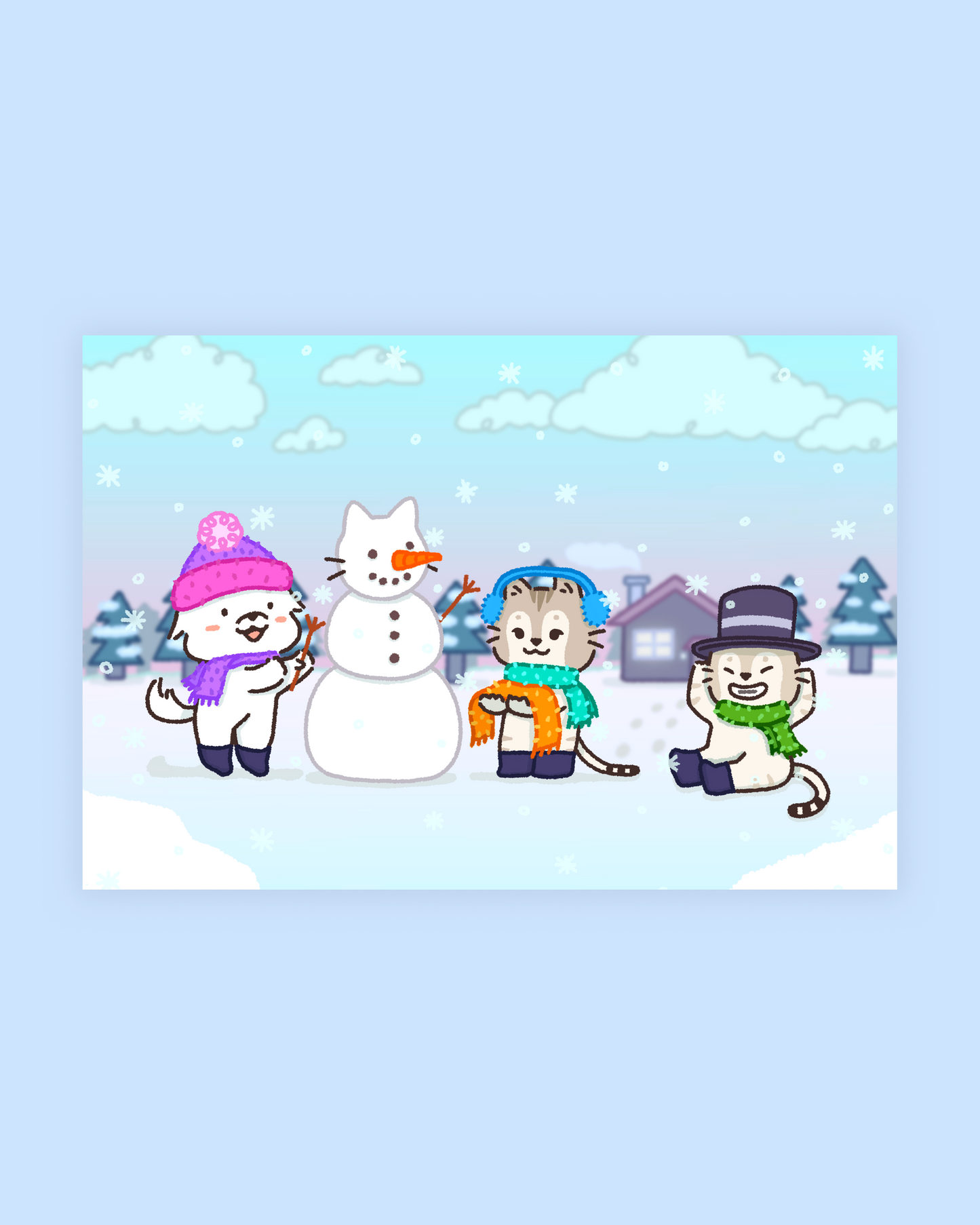 festive trio print