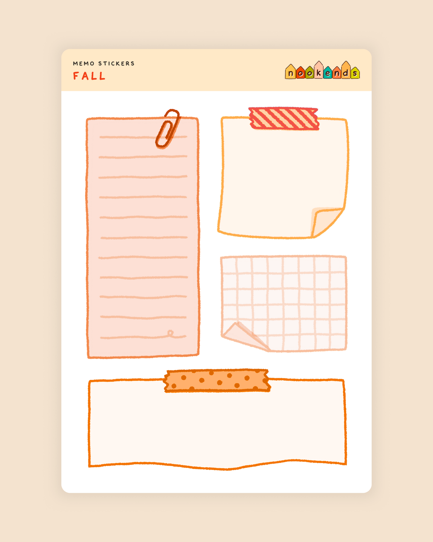 memo stickers (4 styles)
