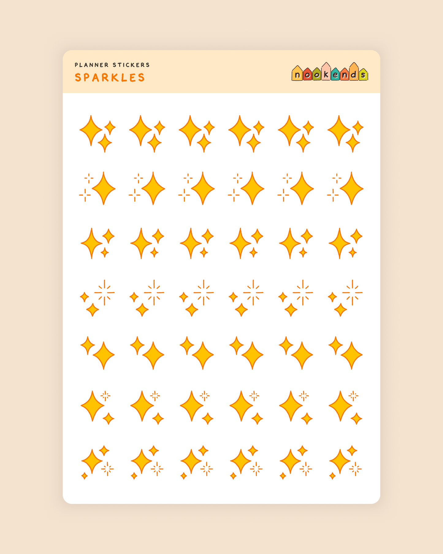 sparkles planner stickers