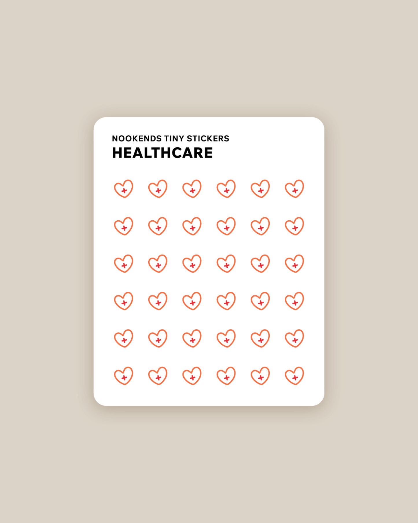healthcare tiny stickers