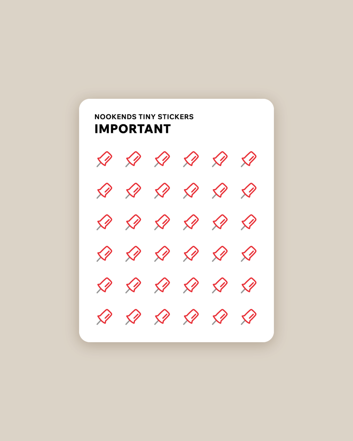 important tiny stickers FREEBIE