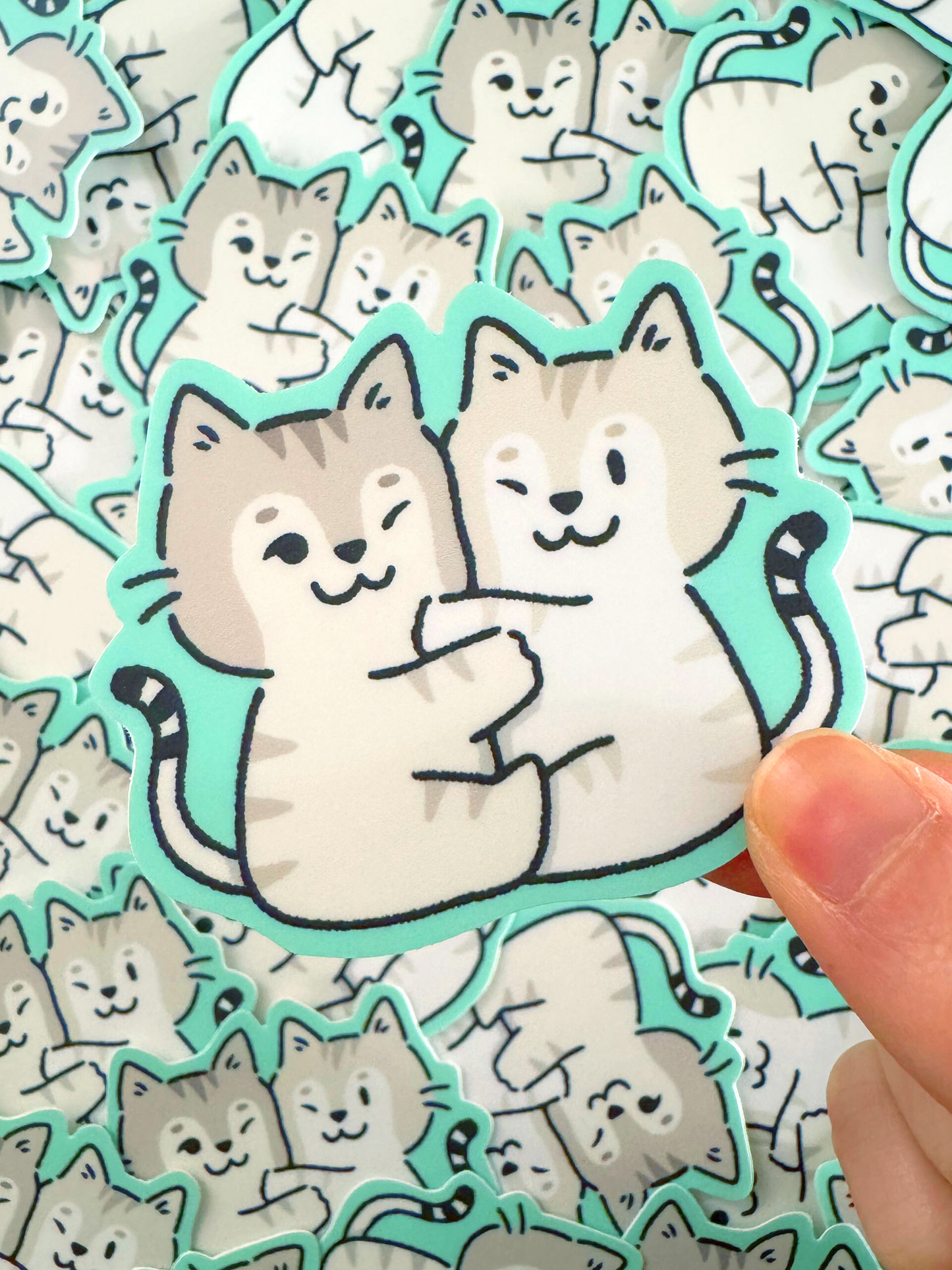 mellow and mira sticker