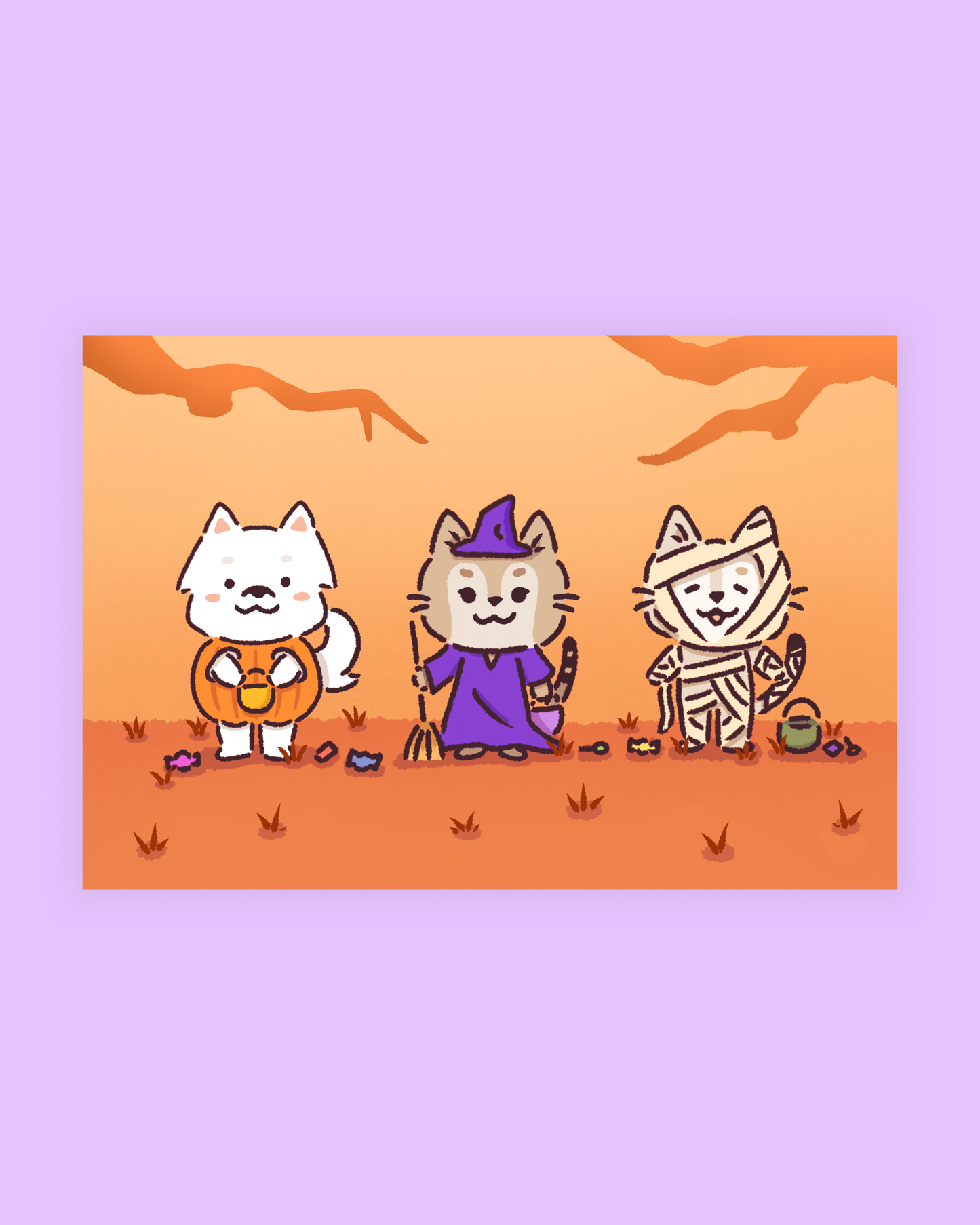 spooky trio print
