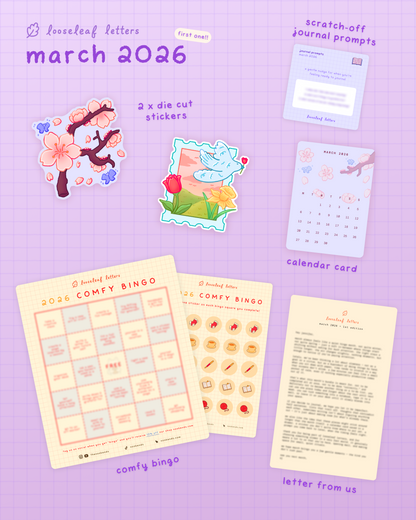 looseleaf letters mail club 💌