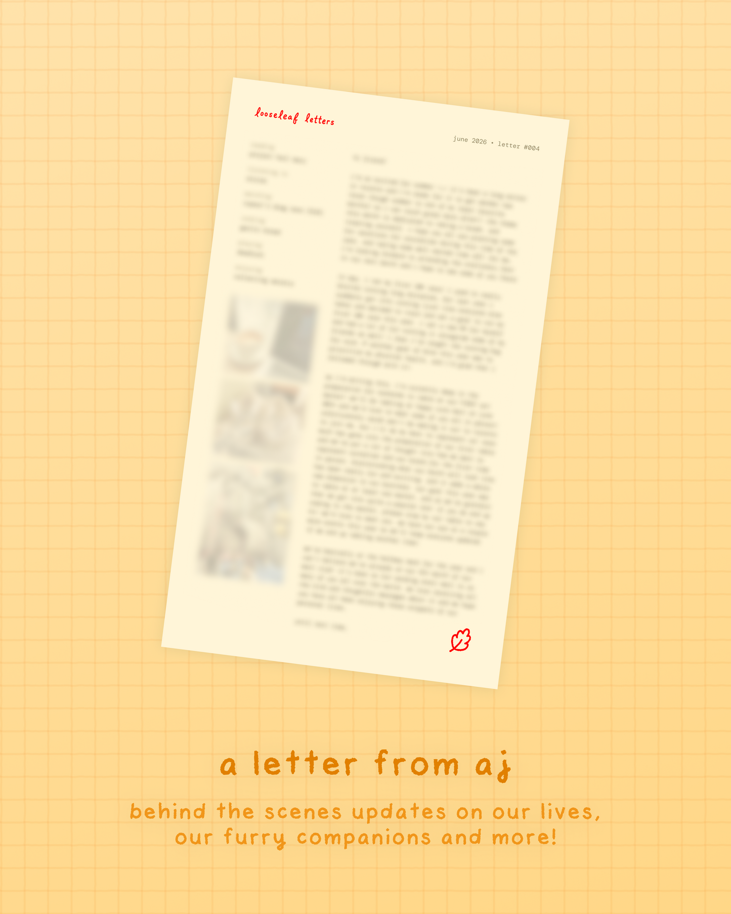 june 2026 looseleaf letter