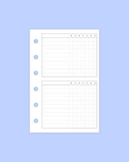 weekly to do journal inserts FREEBIE