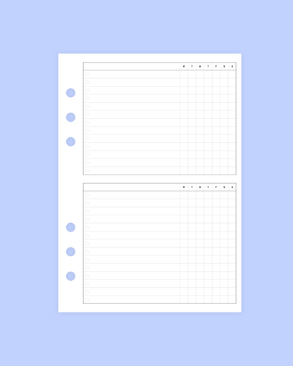 weekly to do journal inserts FREEBIE