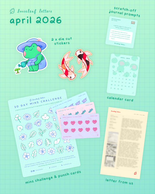 april 2026 looseleaf letter