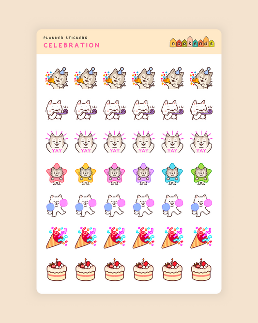 celebration planner stickers