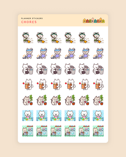 chores planner stickers