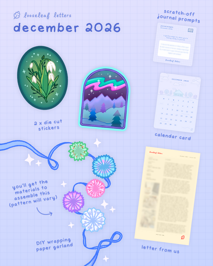 looseleaf letters mail club 💌