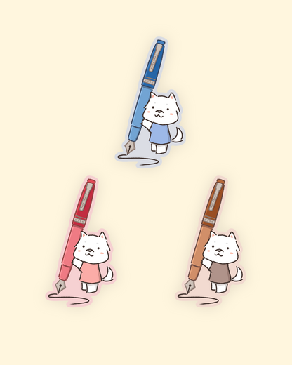 emmy fountain pen sticker