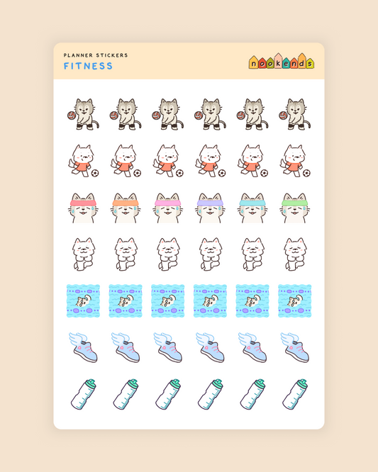 fitness planner stickers