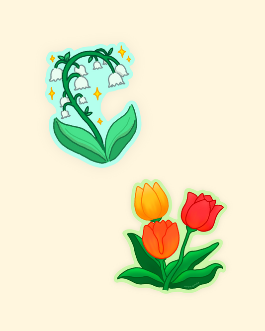 flowers stickers