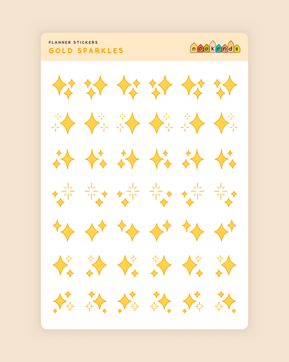 sparkles planner stickers (3 styles)