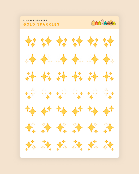 sparkles planner stickers (3 styles)