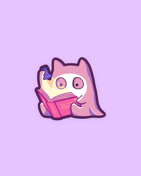 how to be spooky sticker