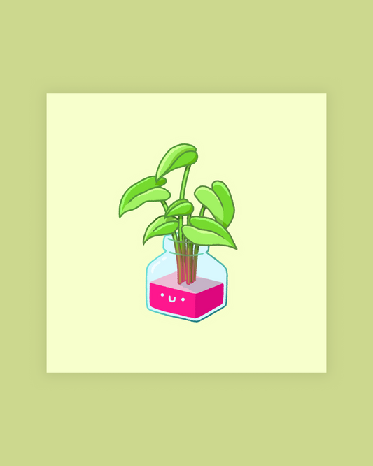 arrowhead plant inky print