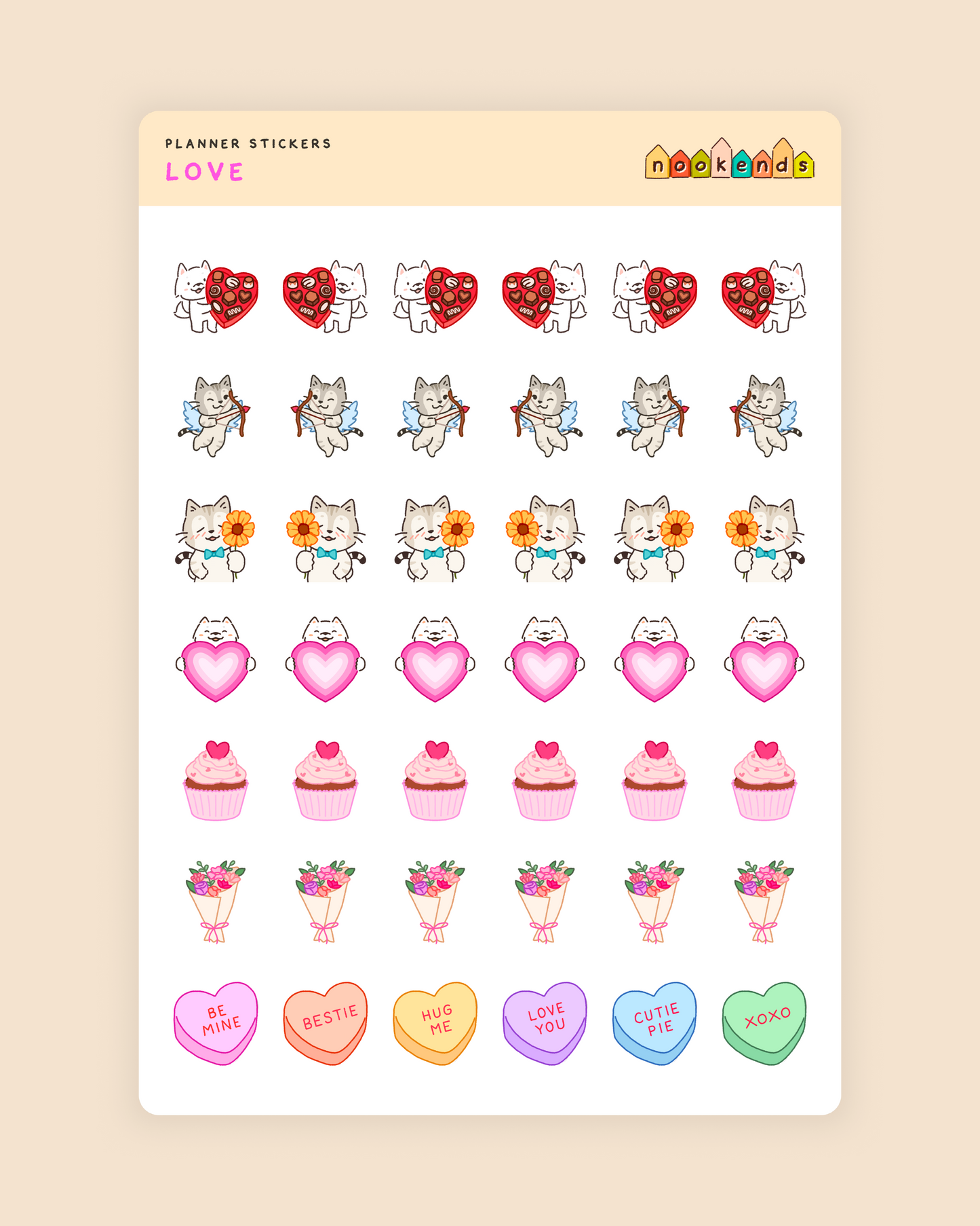 love planner stickers