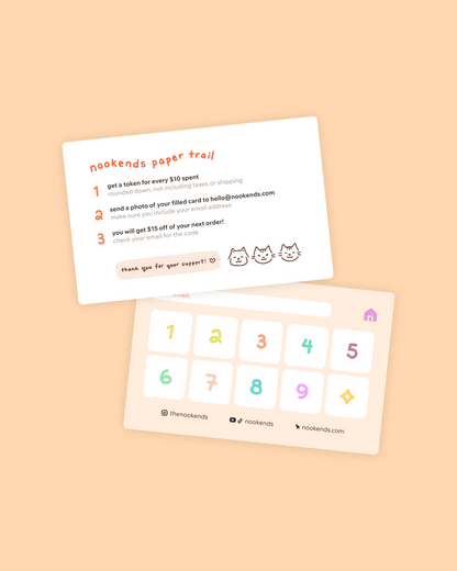 paper trail loyalty card