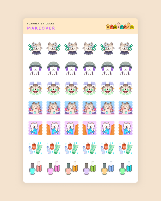 makeover planner stickers