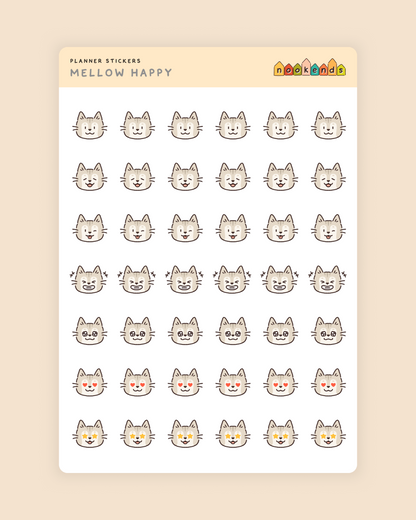 mellow happy planner stickers