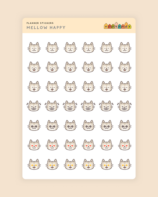 mellow happy planner stickers
