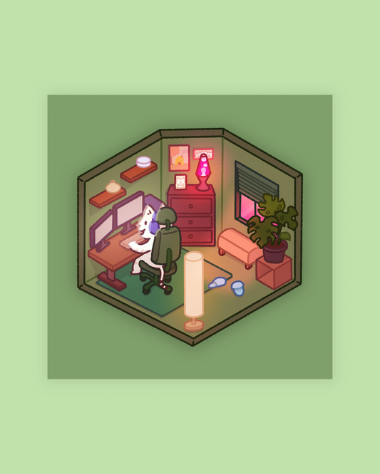 mellow's nook print
