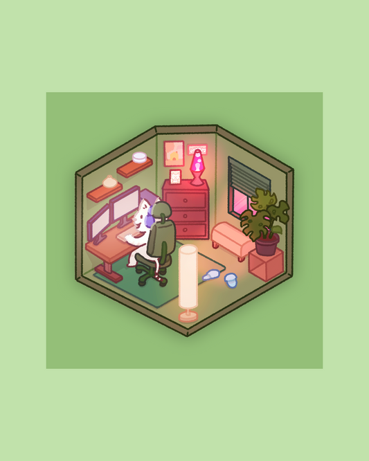 mellow's nook print