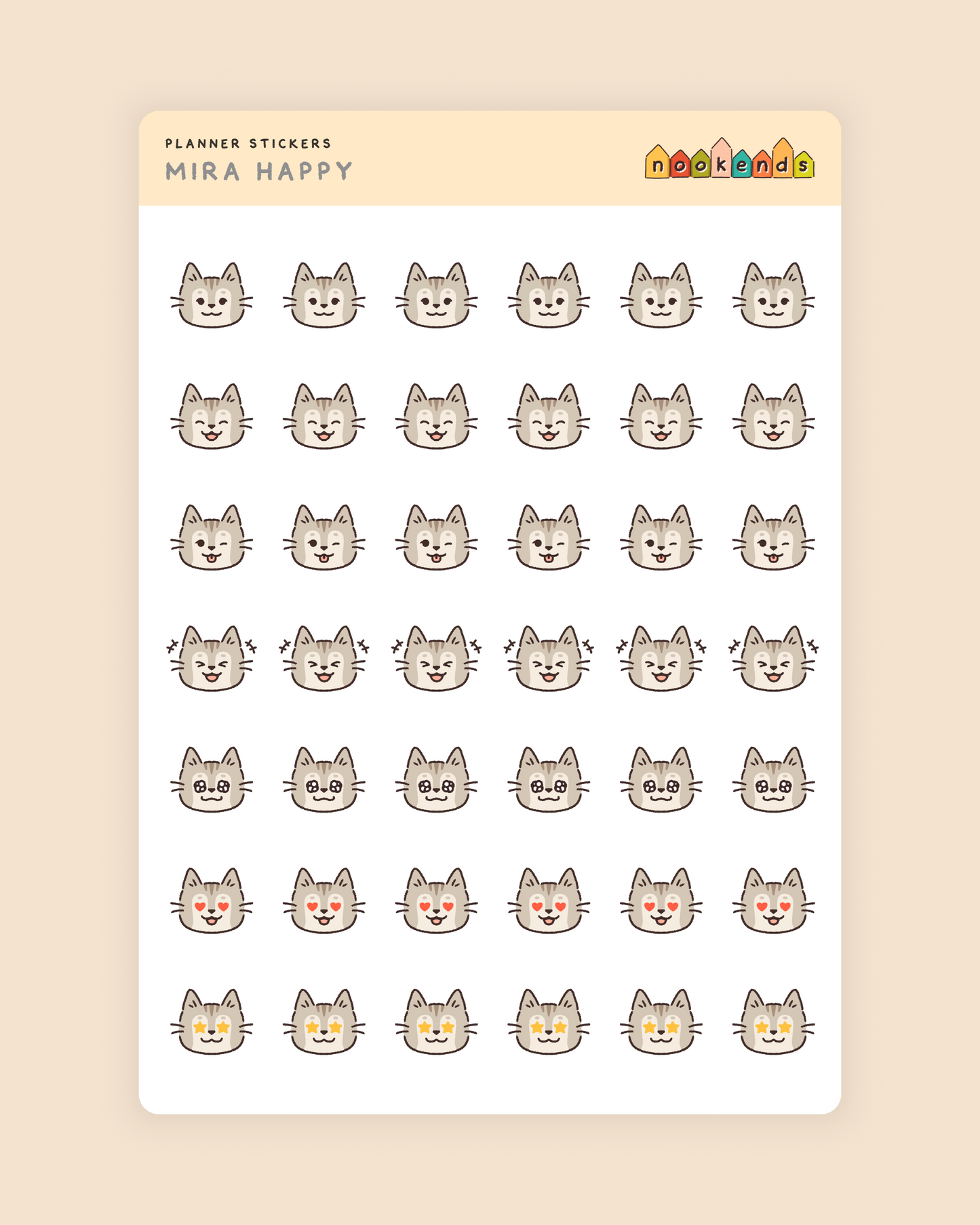 mira happy planner stickers