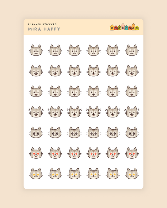 mira happy planner stickers