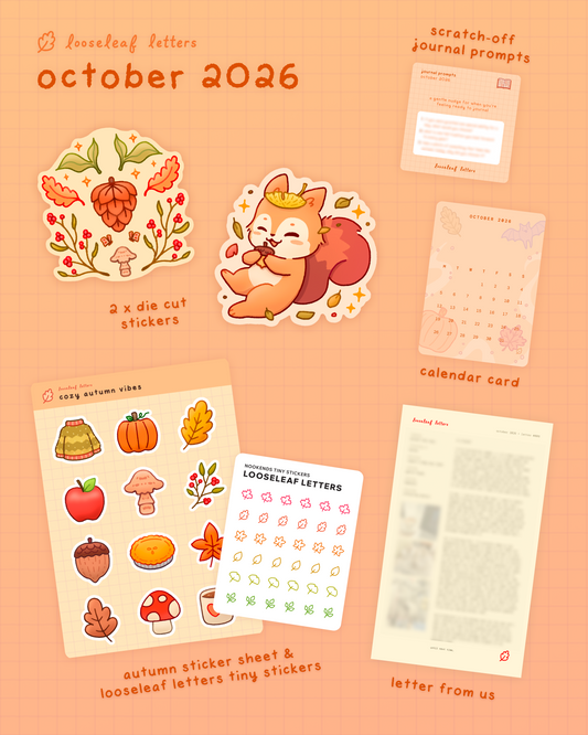 looseleaf letters mail club 💌