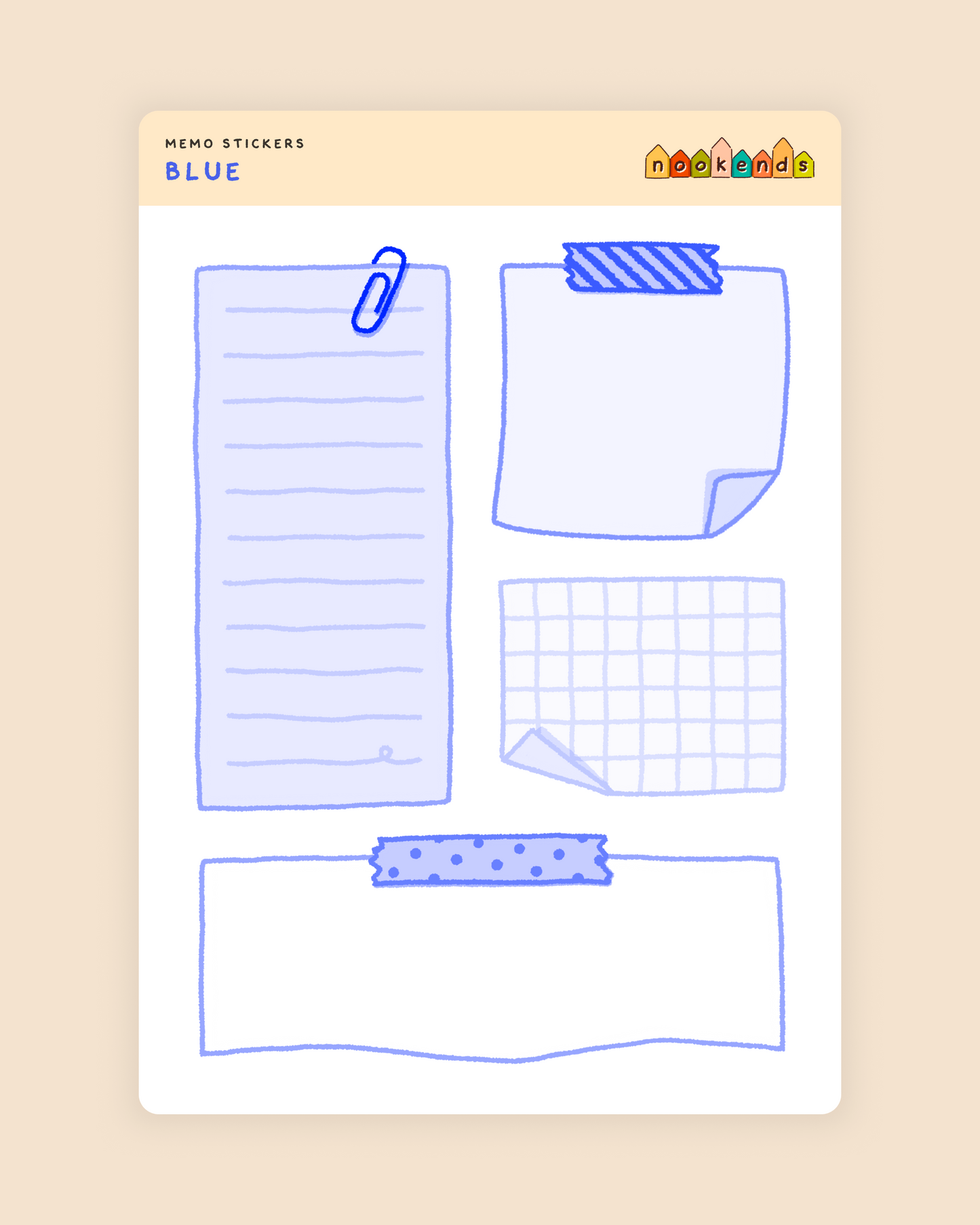 memo stickers (4 styles)