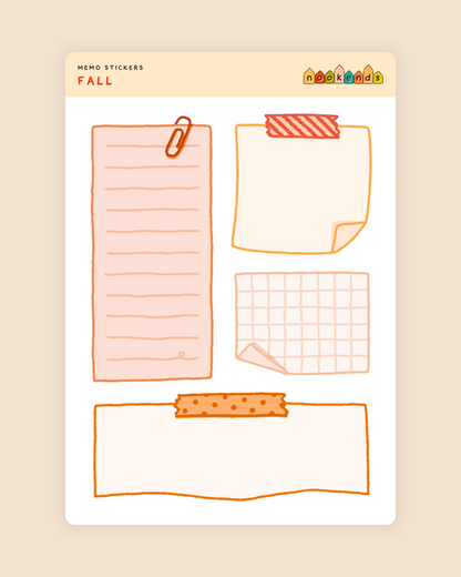 memo stickers (4 styles)