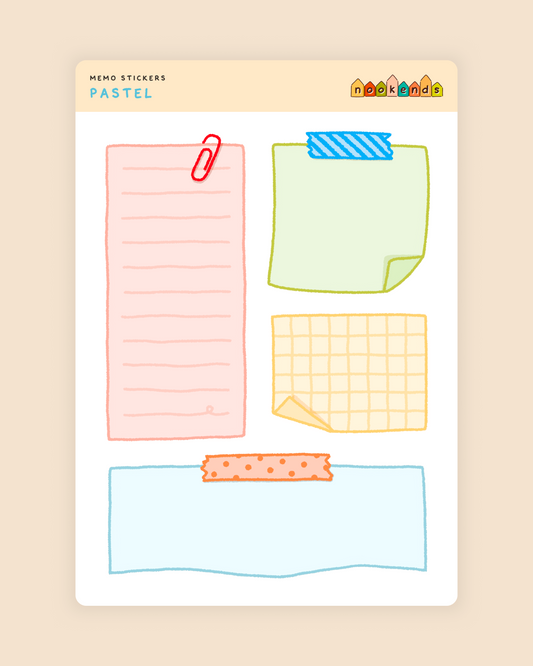memo stickers (4 styles)