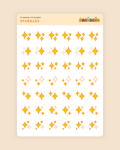 sparkles planner stickers