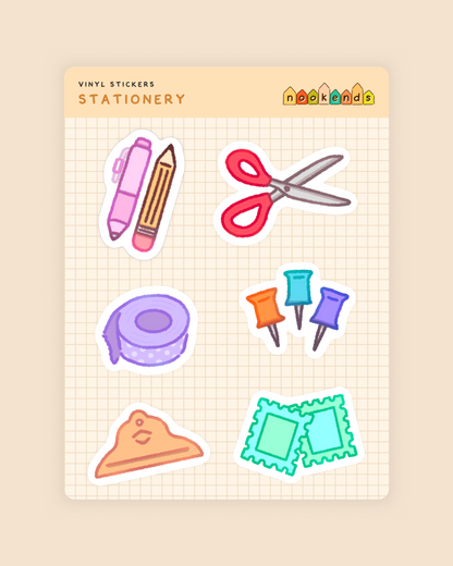 stationery sticker sheet