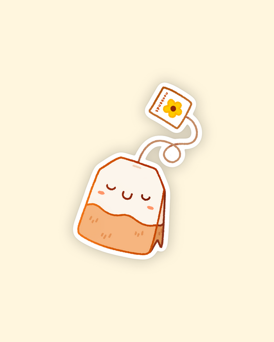 tea bag sticker