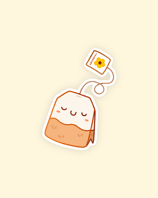 tea bag sticker