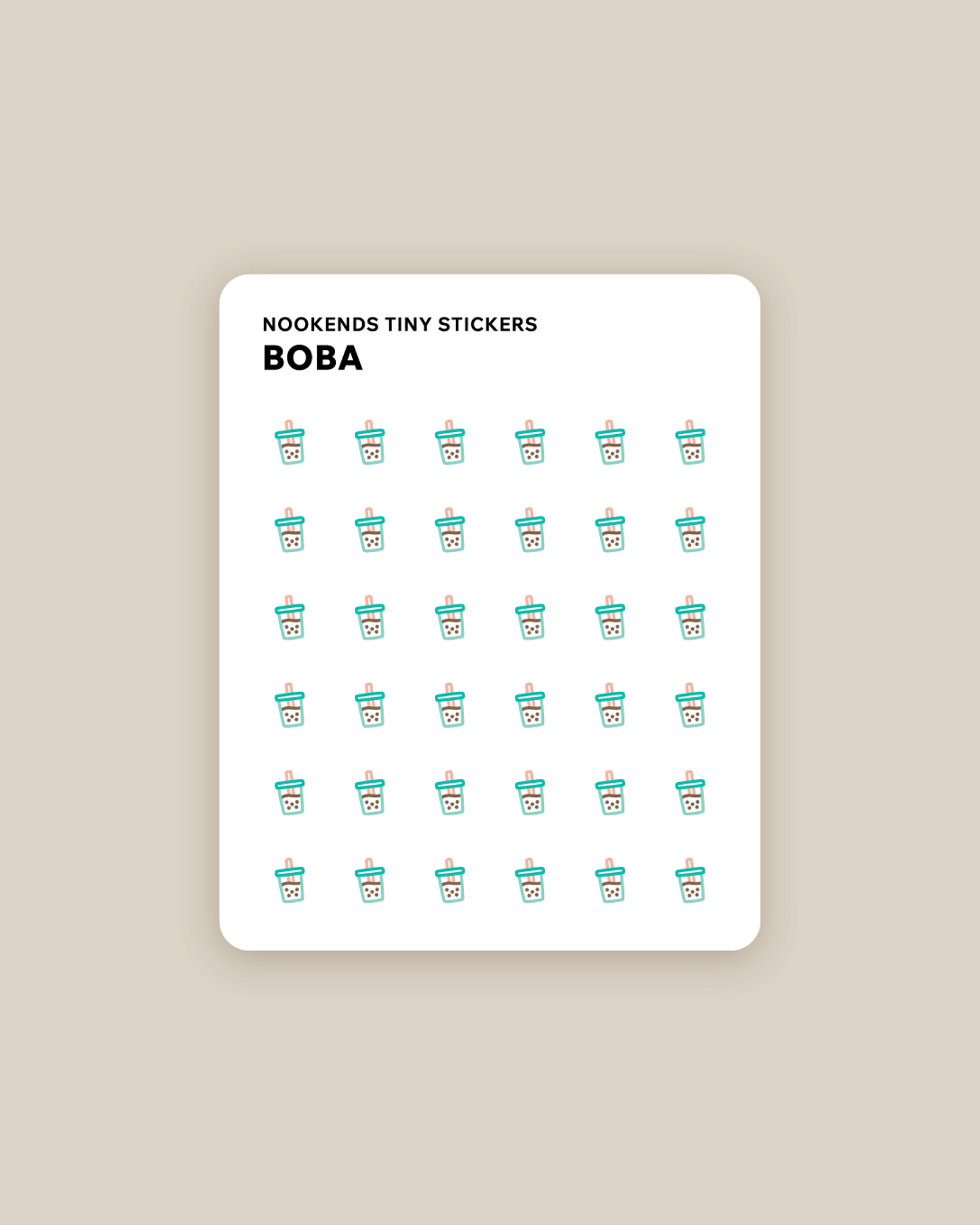 boba tiny stickers