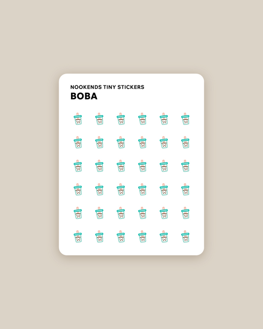 boba tiny stickers