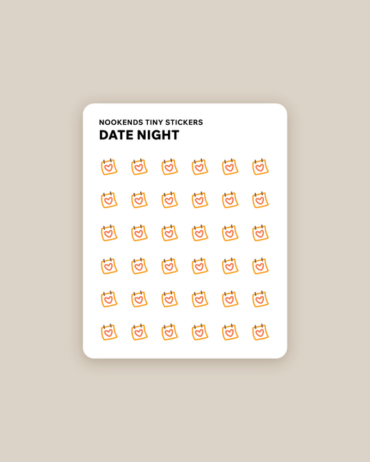date night tiny stickers