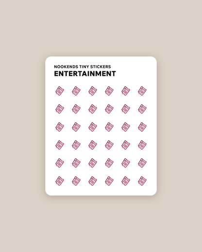 entertainment tiny stickers FREEBIE
