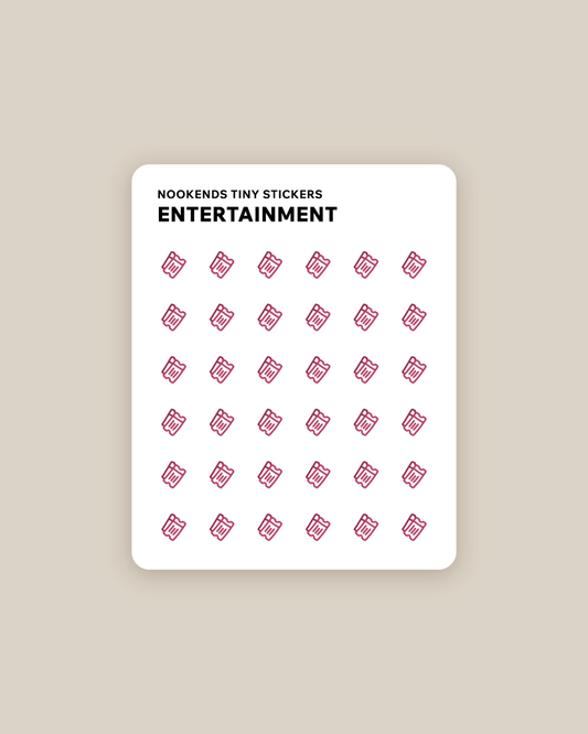 entertainment tiny stickers FREEBIE