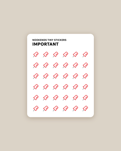 important tiny stickers FREEBIE