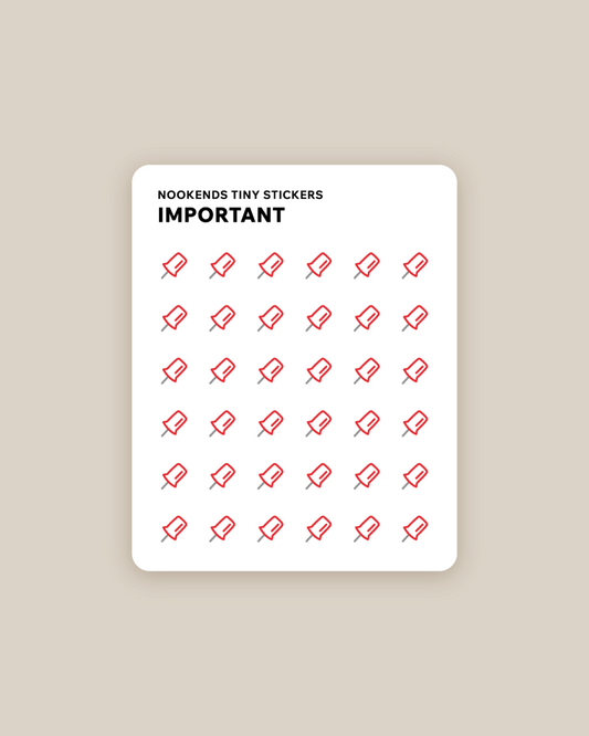 important tiny stickers FREEBIE