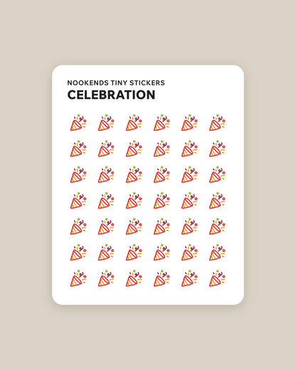 celebration tiny planner stickers