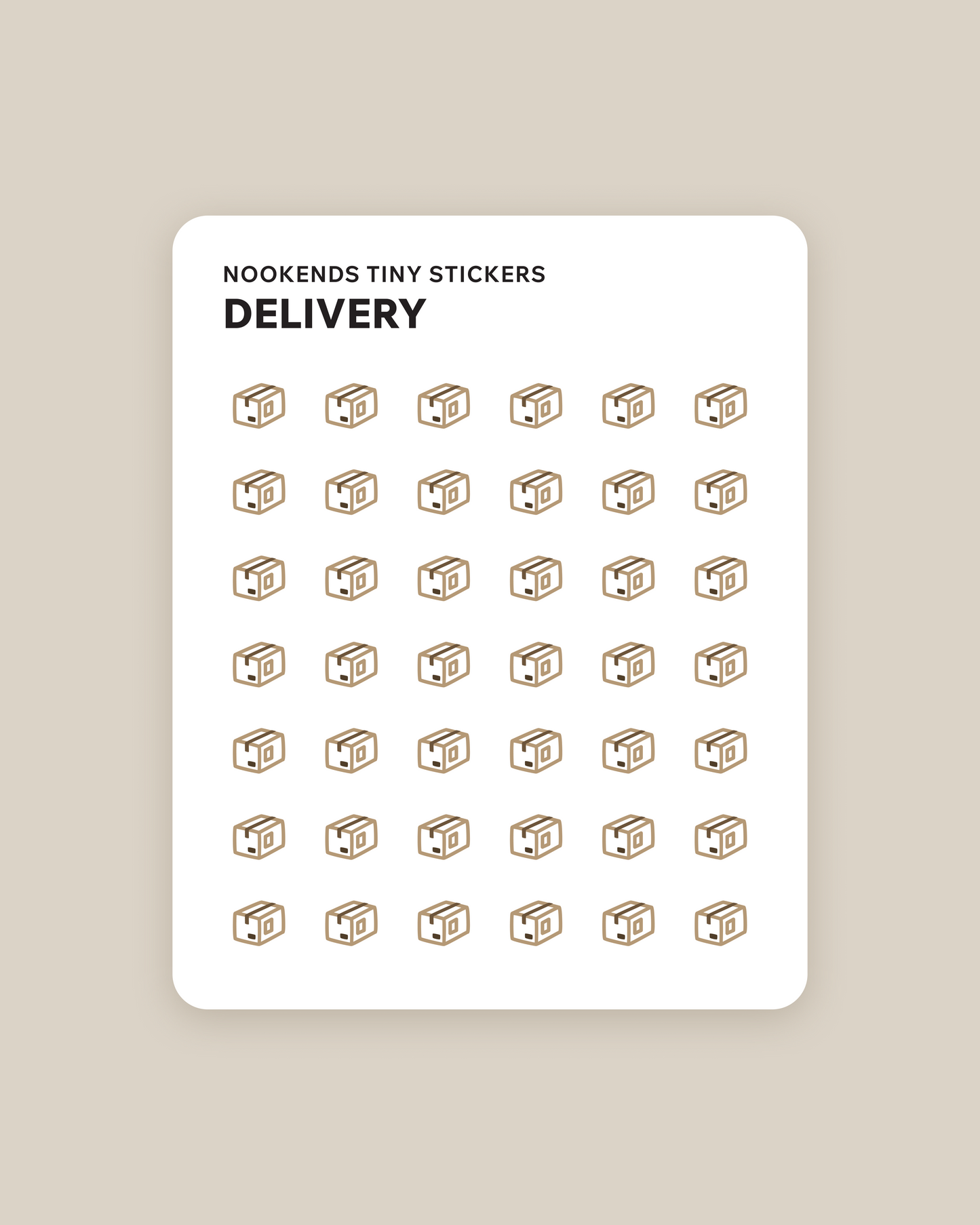 delivery tiny planner stickers